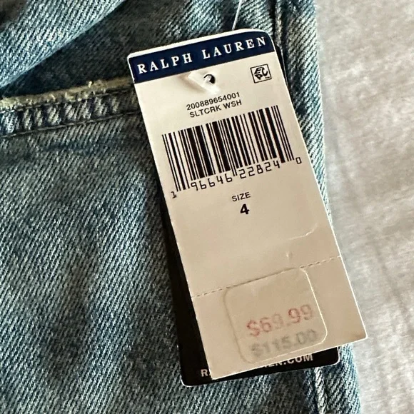 NWT Ralph Lauren Women's Straight Leg Jeans sz 27 (size 4) - Picture 3 of 10